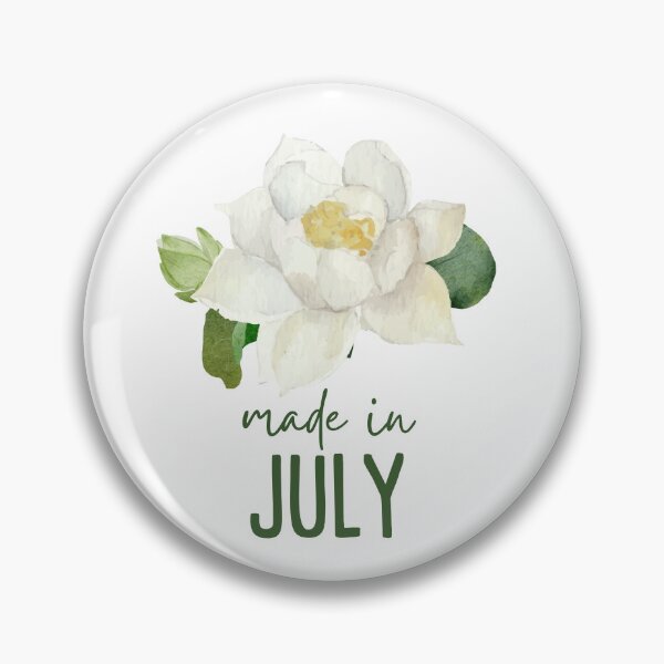 Item preview, Made in July, Water Lily Birth Flower, White Lotus, July Birthday Gift designed and sold by lagunaklein.
