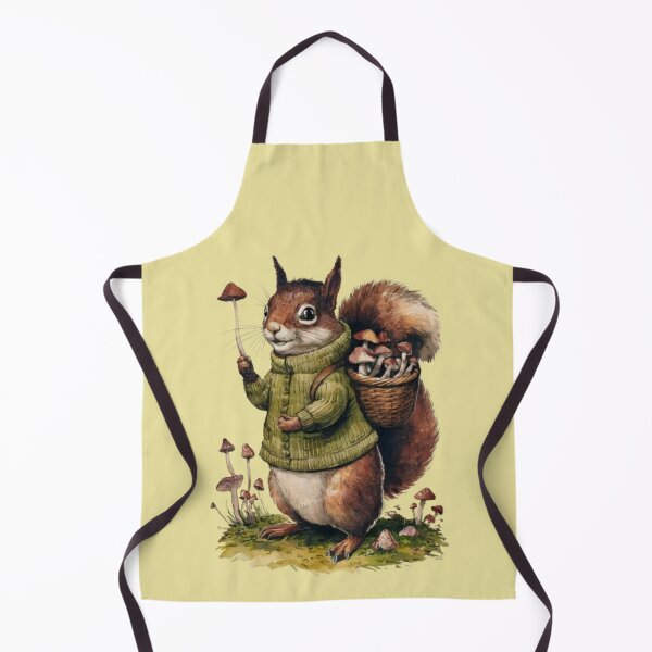 Item preview, squirrel dressed in a cozy green sweater designed and sold by 123ks.