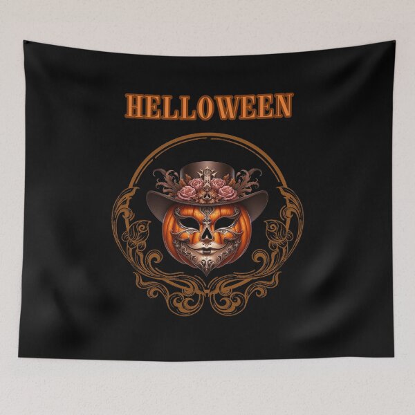 Item preview, Elegant Pumpkin Mask - Halloween Chic designed and sold by GorinART.