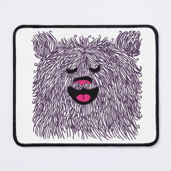 Item preview, Purple Fur Shaggy Joyful Bear designed and sold by wildjellybeans.