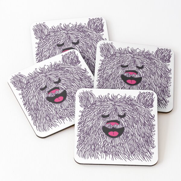 Item preview, Purple Fur Shaggy Joyful Bear designed and sold by wildjellybeans.