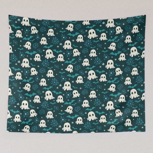 Item preview, Preppy Halloween Enchantment | Friendly Ghosts & Modern Spooky Fun designed and sold by colorofmagic.