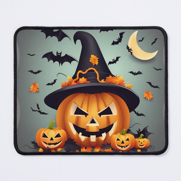 Item preview,  Cute Halloween with Smiling Pumpkins and Bats designed and sold by Diclebaybas.