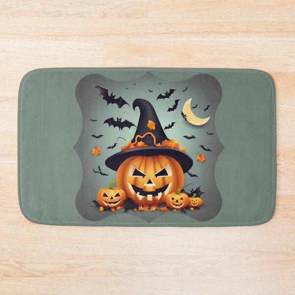 Item preview,  Cute Halloween with Smiling Pumpkins and Bats designed and sold by Diclebaybas.