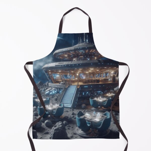 Item preview, Futuristic Space Dinner On An Asteroid. designed and sold by IrsathThaslima.