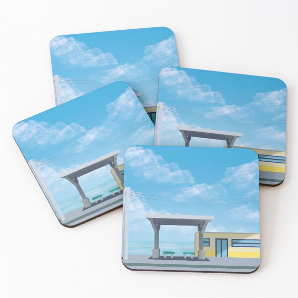 Item preview, Deserted Gas Station at Dusk designed and sold by SunsetGlimpse.