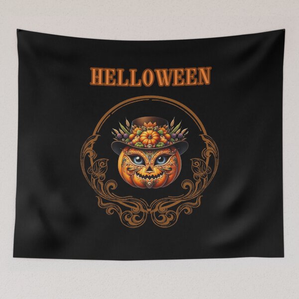 Item preview, Elegant Pumpkin Mask - Halloween Chic designed and sold by GorinART.