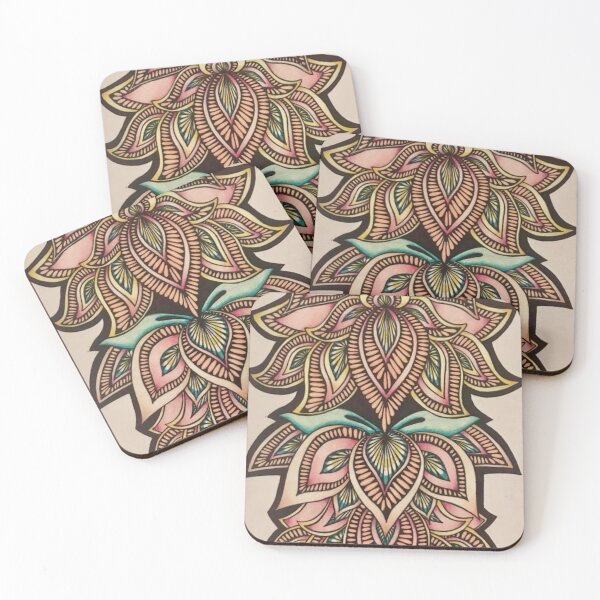 Item preview, Lotus Flower Pattern Pencil Drawing designed and sold by ColorsandEye.