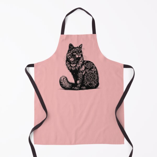 Item preview, Bohemian Cat Mandala Art - Spiritual and Decorative Feline Design designed and sold by Imane Ououinezal.