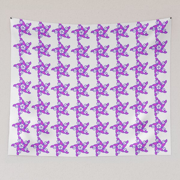 Item preview, Purple Blue and White Geometric Art Pattern Design designed and sold by Geo  Artwork.