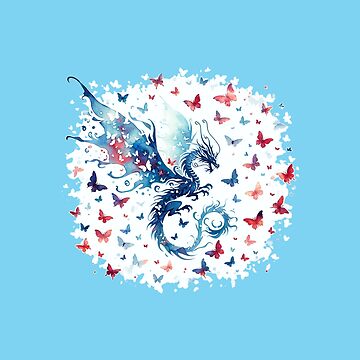 Vorschaubild zum Design Drache mit Schmetterlinge von Kobeko