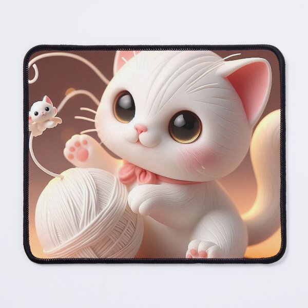 Item preview, White Cat designed and sold by pingpongArt.