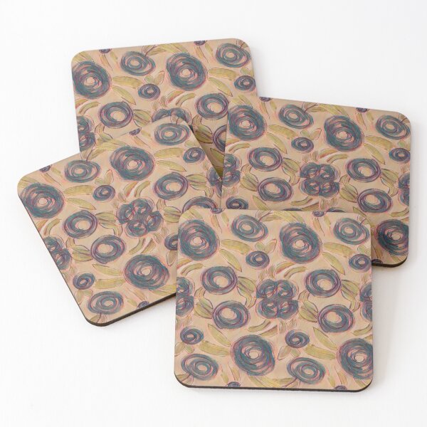 Item preview, Roses Pink Vintage in Grey By Amanda designed and sold by LavishWithLove.