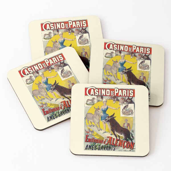 Item preview, Vintage french circus poster with donkeys designed and sold by polliemaggoux.