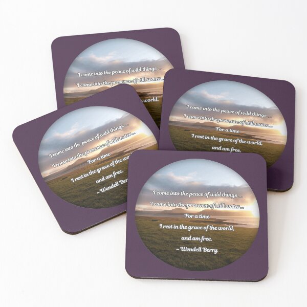 Item preview, Inspirational Calming Nature Quote - Orkney Islands Sunset Behind Hills of Hoy designed and sold by Orkneyology.