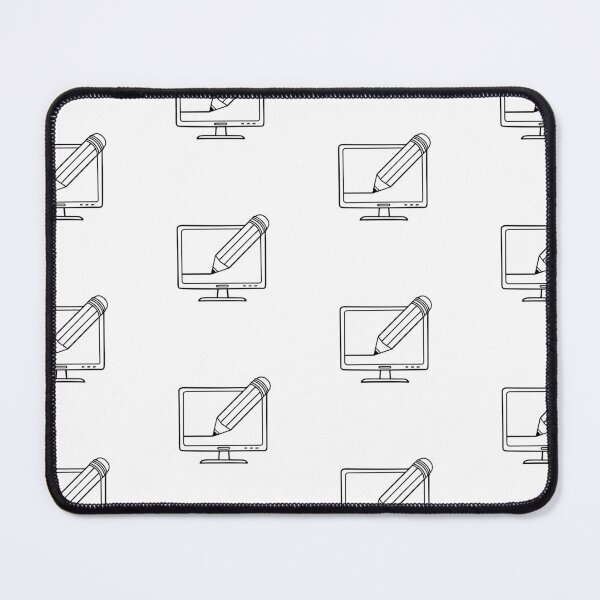 Item preview, A monitor screen illustration with pencil writing doodle designed and sold by rasagamastore.