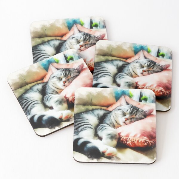Item preview, Cat Sleeping on the Sofa designed and sold by SergioColli.