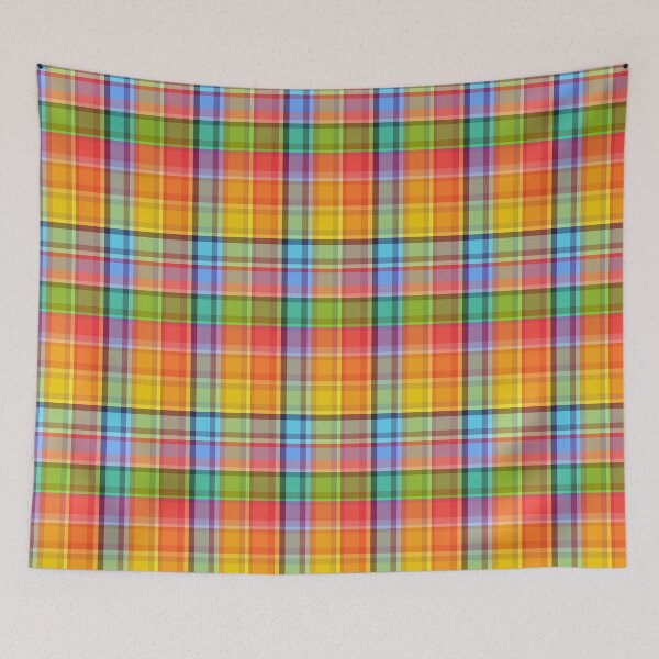Item preview, Ribbon Candy Pop Art Plaid Rainbow 5748 designed and sold by Art in My Loft.