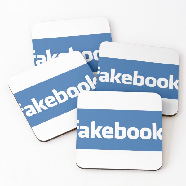 Item preview, Humorous parody logo 'FAKEBOOK' designed and sold by Off-gear.