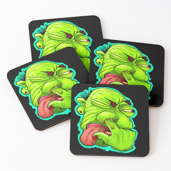 Item preview, Green snot face design designed and sold by JohnGus.