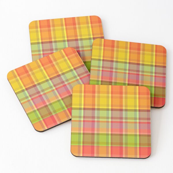 Item preview, Ribbon Candy Pop Art Plaid Yellow Green Red Orange 5748 designed and sold by Art in My Loft.