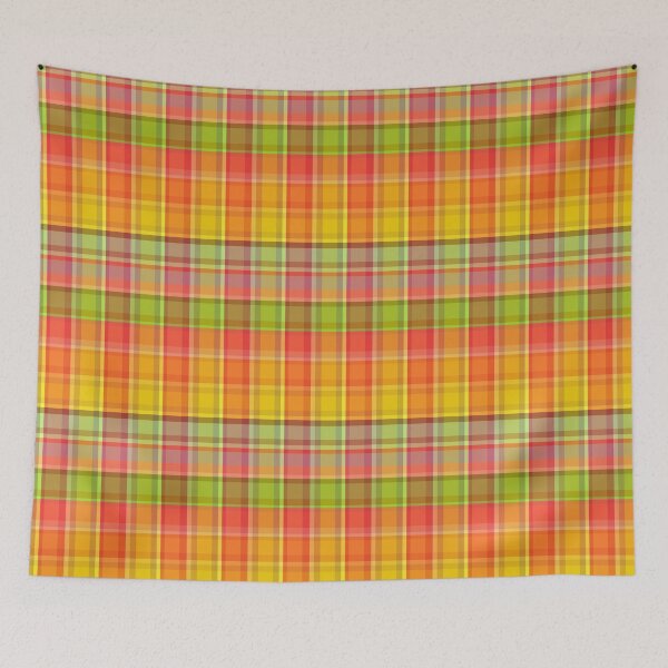 Item preview, Ribbon Candy Pop Art Plaid Yellow Green Red Orange 5748 designed and sold by Art in My Loft.