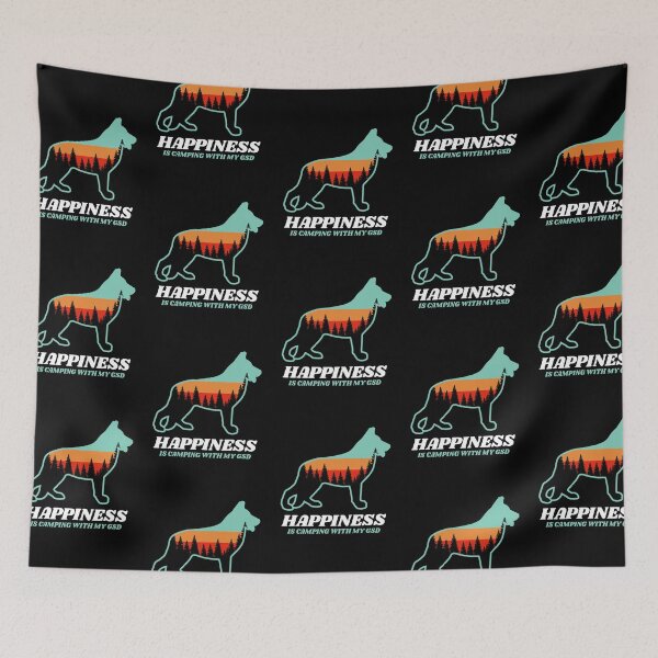 Item preview, Happiness Is Camping With My German Shepherd Gift designed and sold by Guarddogdrive.