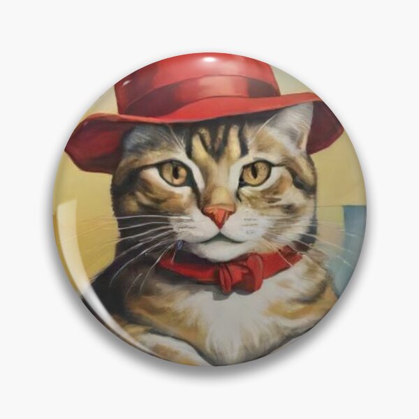 Item preview, Red Hat Cat AI gen designed and sold by Goods4SaleNow.