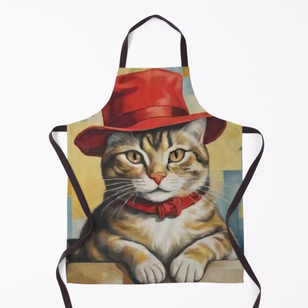 Item preview, Red Hat Cat AI gen designed and sold by Goods4SaleNow.