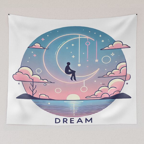 Item preview, Dream of Escape: Moon and Horizon designed and sold by FAONIM.