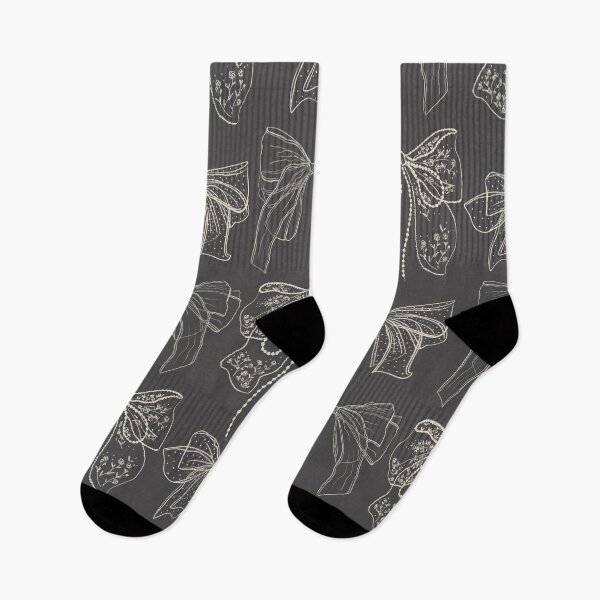 Item preview, Romantic Bows Gray Pattern designed and sold by Anis Illustration.