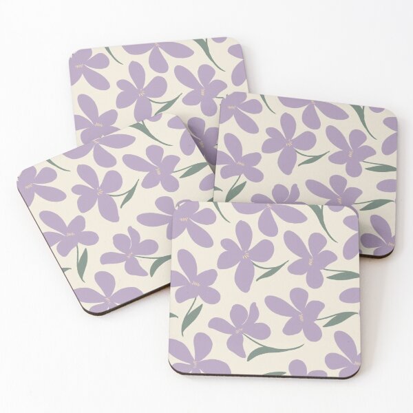 Item preview, Groovy purple flowers designed and sold by NaomiAuDesigns.