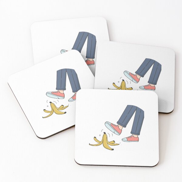 Item preview, a foot slipping on a banana peel designed and sold by rasagamastore.