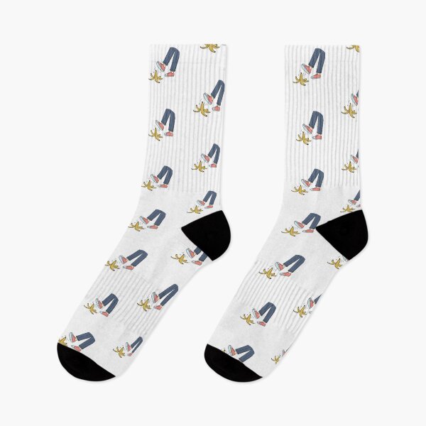 Item preview, a foot slipping on a banana peel designed and sold by rasagamastore.