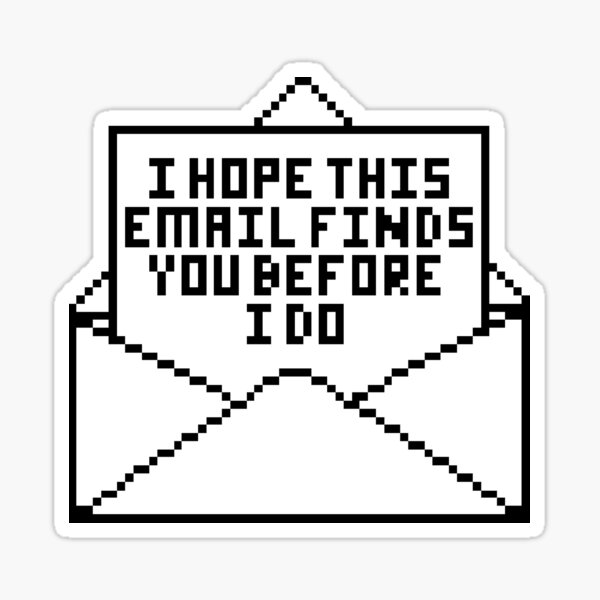 Artikel-Vorschau von Aufkleber für passiv-aggressive E-Mails, designt und verkauft von ChaosInTheVoid.