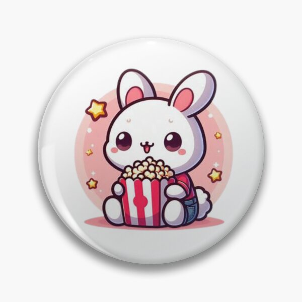 Item preview, bunny eating popcorn designed and sold by Eternalski.