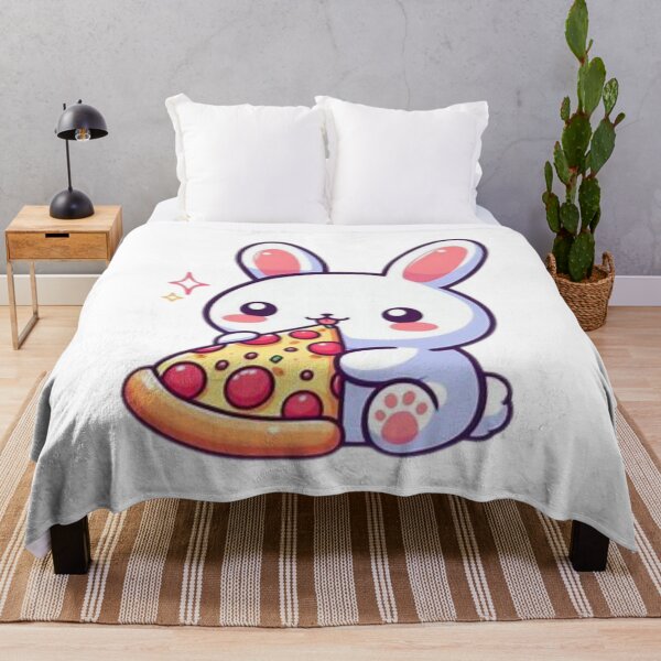Item preview, conejito comiendo pizza designed and sold by Eternalski.