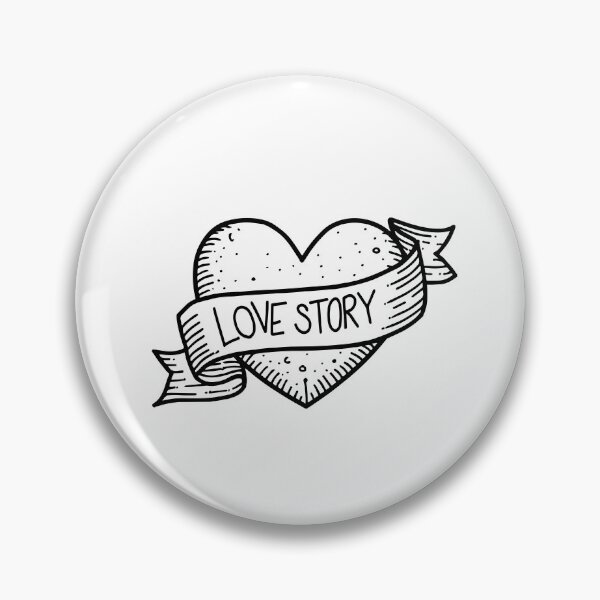 Item preview, Love story ribbon with heart symbol designed and sold by rasagamastore.