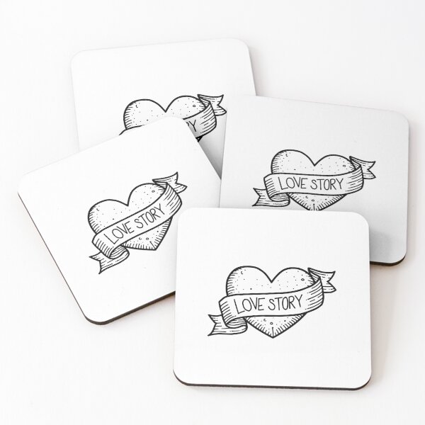 Item preview, Love story ribbon with heart symbol designed and sold by rasagamastore.