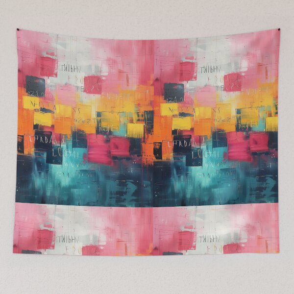 Item preview, Abstract Acrylic Vibrant Colors Squares designed and sold by Sweegle.