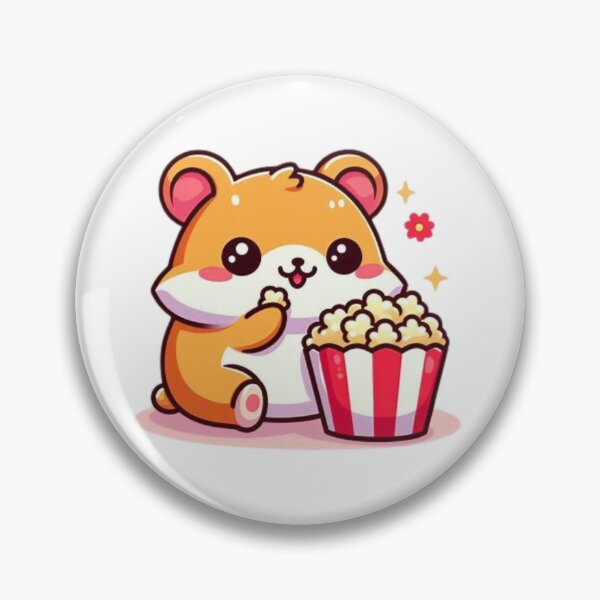 Item preview, hamster eating popcorn designed and sold by Eternalski.
