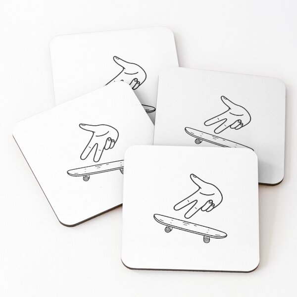 Item preview, Illustration of hand playing fingerboard skateboard designed and sold by rasagamastore.