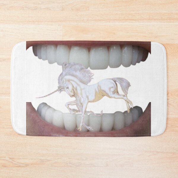 Item preview, unicorn teeth sticker designed and sold by bumbumbum17.