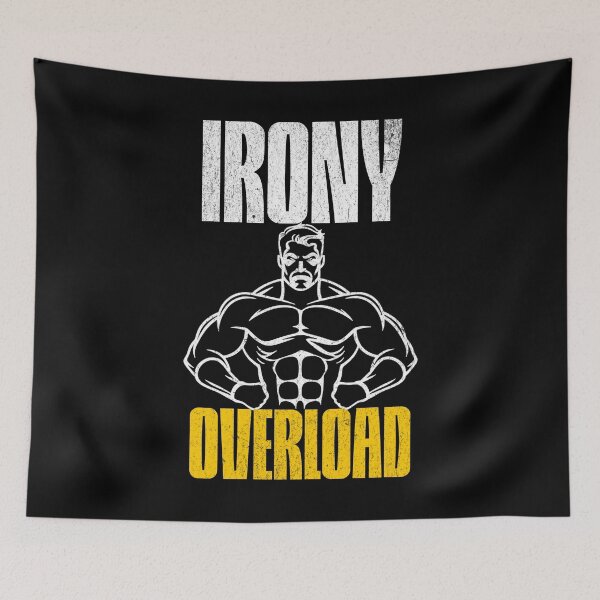 Item preview, Irony Overload Bodybuilder Cartoon designed and sold by Taans-Creation.