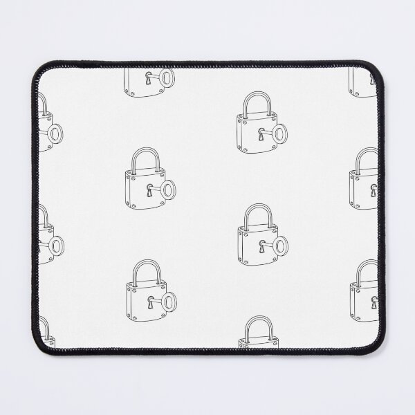 Item preview, Illustration of classic padlock with installed key designed and sold by rasagamastore.