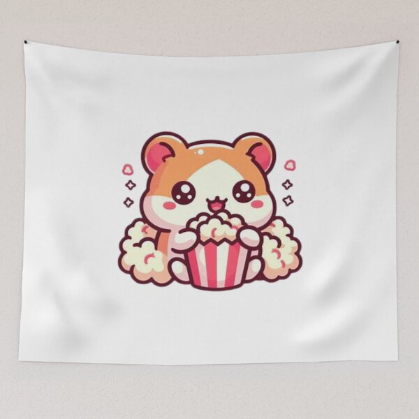 Item preview, hamster eating popcorn designed and sold by Eternalski.
