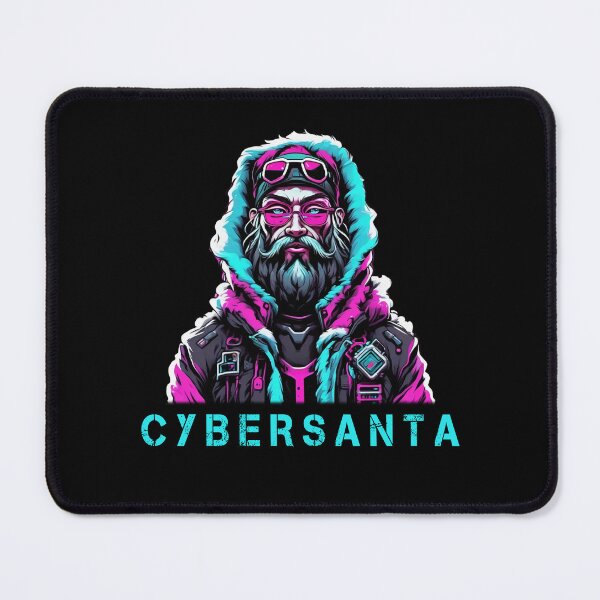 Item preview, Cyberpunk Santa, Pink Neon, Christmas designed and sold by Burn-Ego.