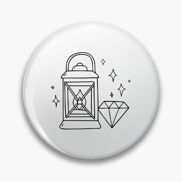 Item preview, Lantern and diamond mining doodle designed and sold by rasagamastore.