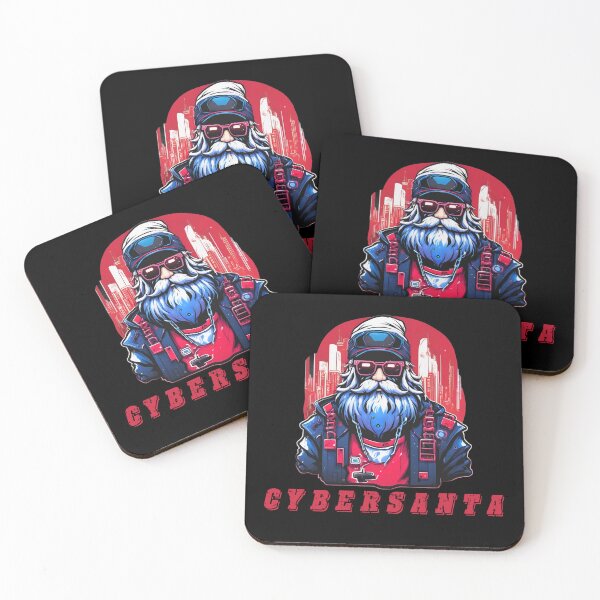 Item preview, Cyberpunk Santa Claus, Neon, Christmas designed and sold by Burn-Ego.