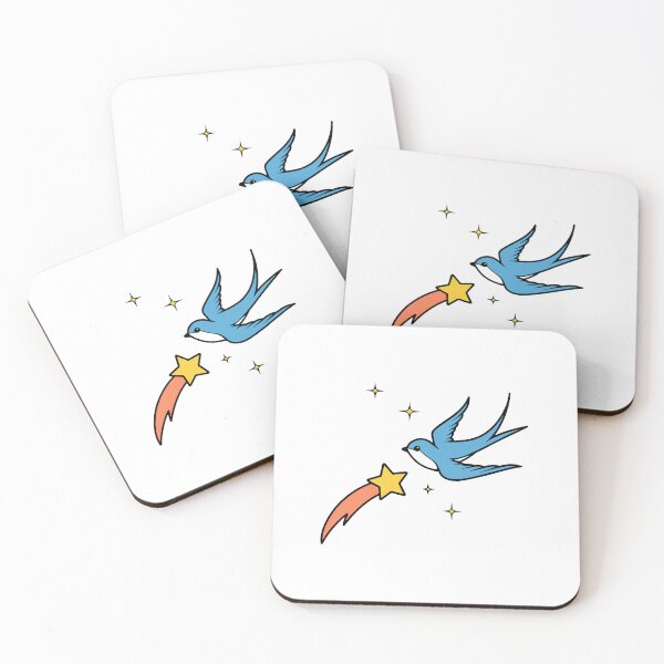 Item preview, Swallow flying with a shooting star designed and sold by rasagamastore.